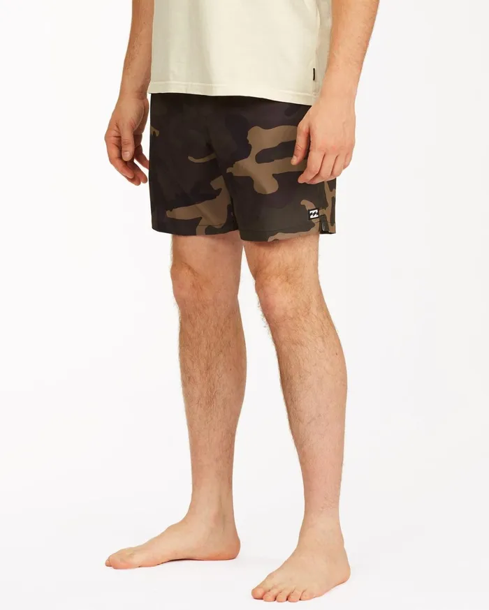 Billabong Sundays Essential Boardshorts 17quot Camo Men Elastic Waist Boardshorts Billabong Sundays Essential Boardshorts 17quot Camo Men Elastic Waist Boardshorts