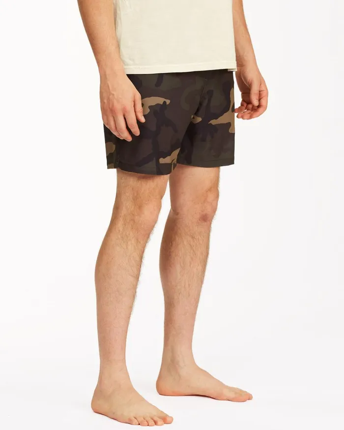 Billabong Sundays Essential Boardshorts 17quot Camo Men Elastic Waist Boardshorts Billabong Sundays Essential Boardshorts 17quot Camo Men Elastic Waist Boardshorts
