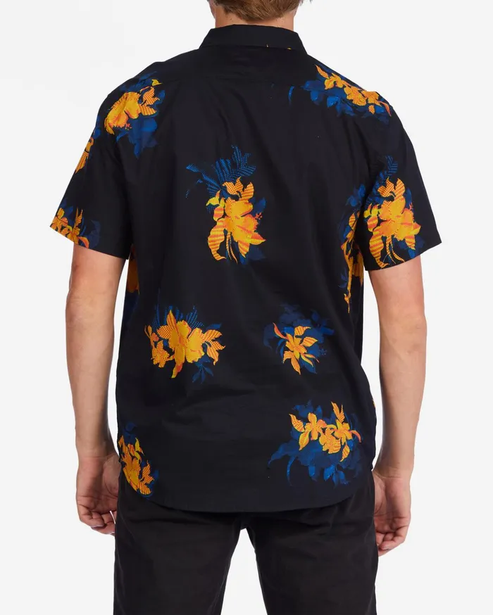 Billabong Sundays Floral Short Sleeve Shirt Black Floral Men Shirts Billabong Sundays Floral Short Sleeve Shirt Black Floral Men Shirts