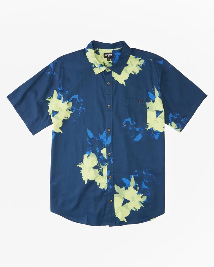 Billabong Sundays Floral Short Sleeve Shirt Midnight Men Shirts Billabong Sundays Floral Short Sleeve Shirt Midnight Men Shirts