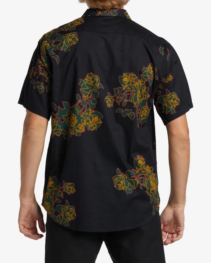 Billabong Sundays Floral Short Sleeve Shirt Phantom Men Shirts Billabong Sundays Floral Short Sleeve Shirt Phantom Men Shirts