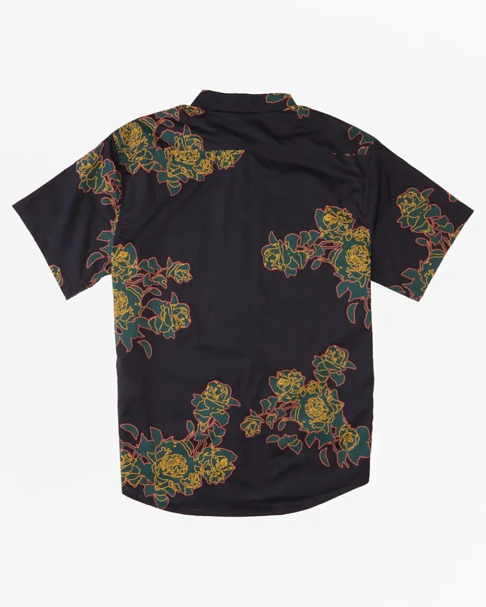 Billabong Sundays Floral Short Sleeve Shirt Phantom Men Shirts Billabong Sundays Floral Short Sleeve Shirt Phantom Men Shirts