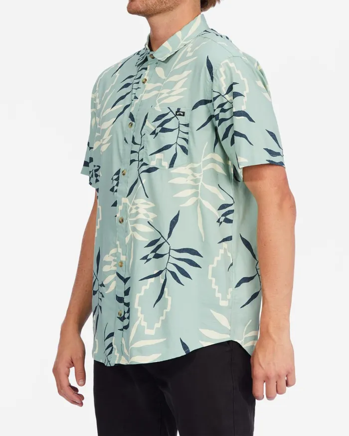 Billabong Sundays Floral Short Sleeve Shirt Sage Green Men Shirts Billabong Sundays Floral Short Sleeve Shirt Sage Green Men Shirts