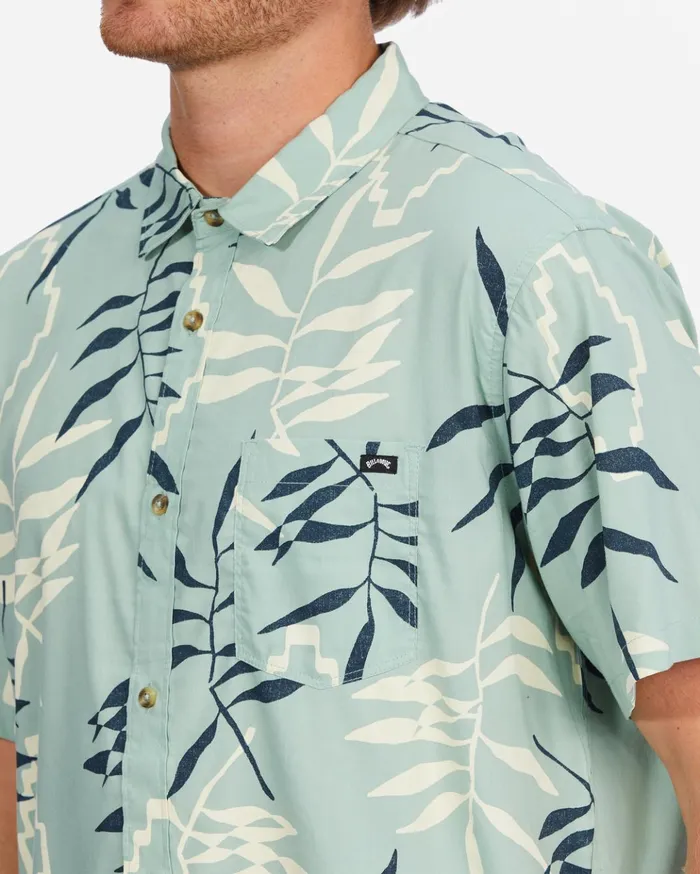 Billabong Sundays Floral Short Sleeve Shirt Sage Green Men Shirts Billabong Sundays Floral Short Sleeve Shirt Sage Green Men Shirts