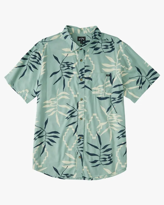 Billabong Sundays Floral Short Sleeve Shirt Sage Green Men Shirts Billabong Sundays Floral Short Sleeve Shirt Sage Green Men Shirts