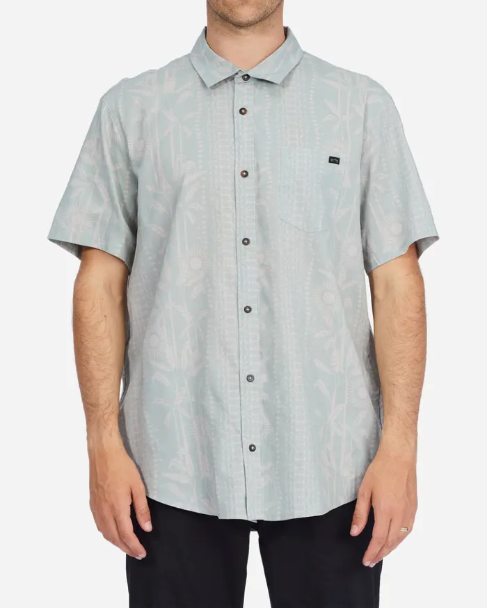 Billabong Sundays Floral Short Sleeve Shirt Sage Men Shirts
