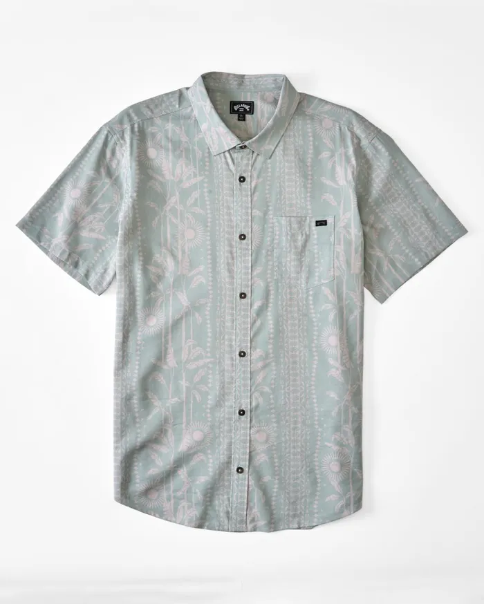 Billabong Sundays Floral Short Sleeve Shirt Sage Men Shirts Billabong Sundays Floral Short Sleeve Shirt Sage Men Shirts