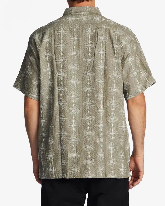 Billabong Sundays Jacquard Short Sleeve Shirt Light Sage Men Shirts Billabong Sundays Jacquard Short Sleeve Shirt Light Sage Men Shirts