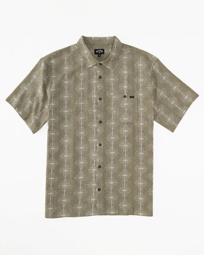 Billabong Sundays Jacquard Short Sleeve Shirt Light Sage Men Shirts Billabong Sundays Jacquard Short Sleeve Shirt Light Sage Men Shirts