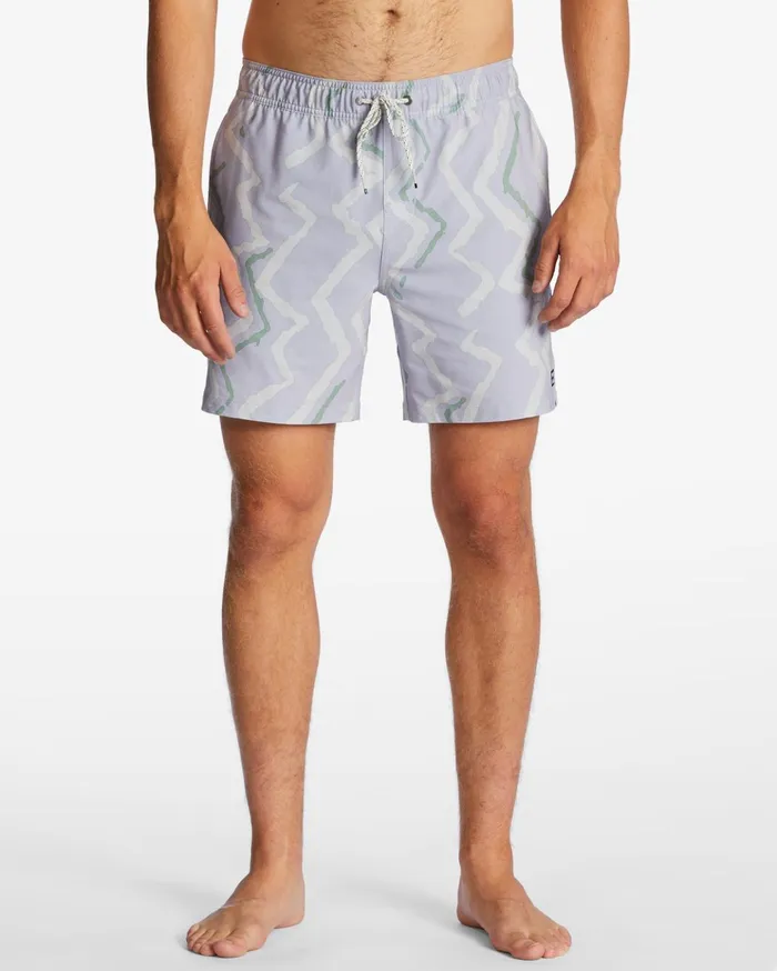 Billabong Sundays Layback 17quot Boardshorts Lilac Men Elastic Waist Boardshorts Billabong Sundays Layback 17quot Boardshorts Lilac Men Elastic Waist Boardshorts