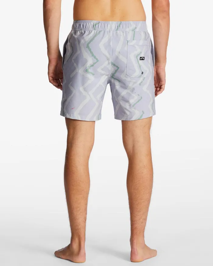 Billabong Sundays Layback 17quot Boardshorts Lilac Men Elastic Waist Boardshorts Billabong Sundays Layback 17quot Boardshorts Lilac Men Elastic Waist Boardshorts