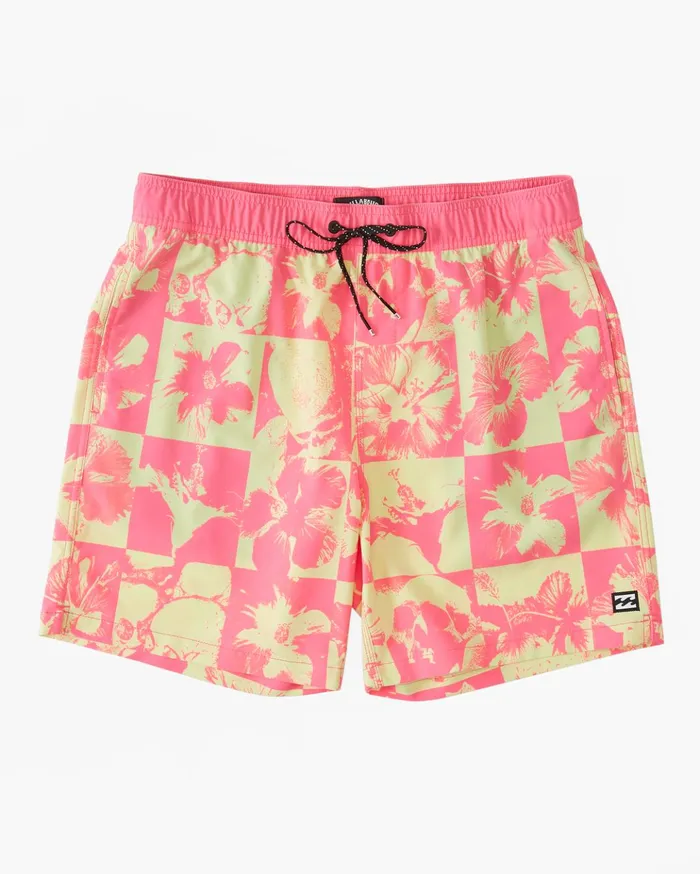 Billabong Sundays Layback 17quot Boardshorts Neon Men Elastic Waist Boardshorts Billabong Sundays Layback 17quot Boardshorts Neon Men Elastic Waist Boardshorts