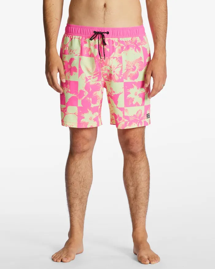 Billabong Sundays Layback 17quot Boardshorts Neon Men Elastic Waist Boardshorts Billabong Sundays Layback 17quot Boardshorts Neon Men Elastic Waist Boardshorts