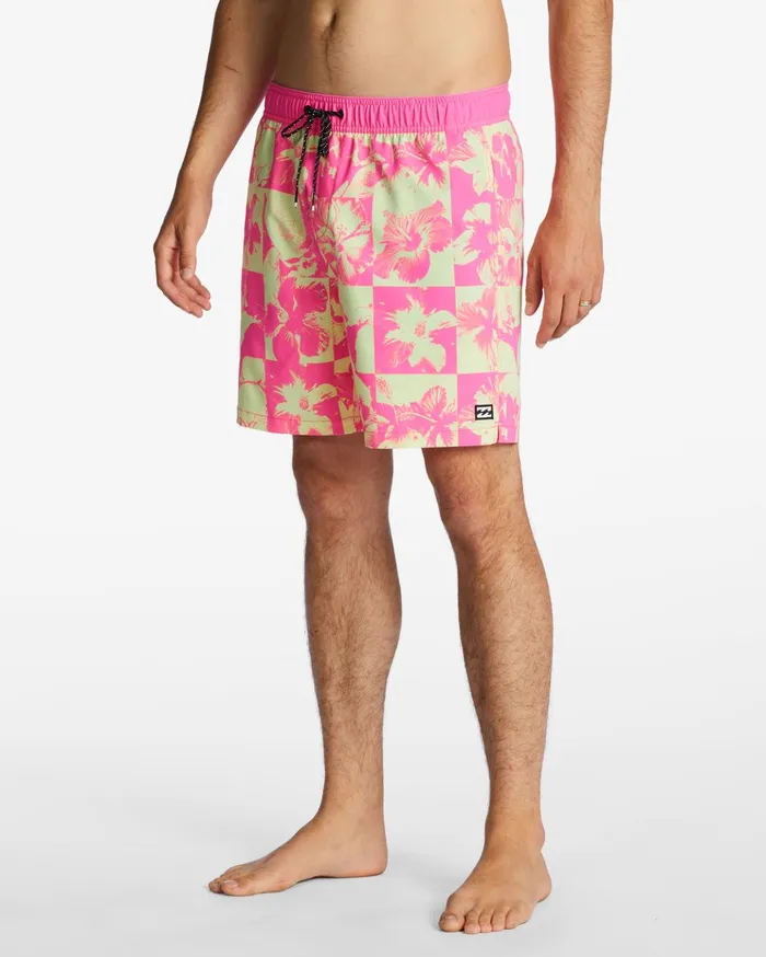 Billabong Sundays Layback 17quot Boardshorts Neon Men Elastic Waist Boardshorts Billabong Sundays Layback 17quot Boardshorts Neon Men Elastic Waist Boardshorts