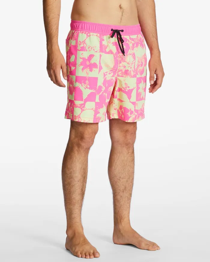 Billabong Sundays Layback 17quot Boardshorts Neon Men Elastic Waist Boardshorts Billabong Sundays Layback 17quot Boardshorts Neon Men Elastic Waist Boardshorts