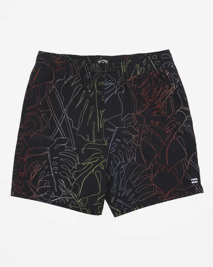 Billabong Sundays Layback 17quot Boardshorts Stealth Men Elastic Waist Boardshorts Billabong Sundays Layback 17quot Boardshorts Stealth Men Elastic Waist Boardshorts