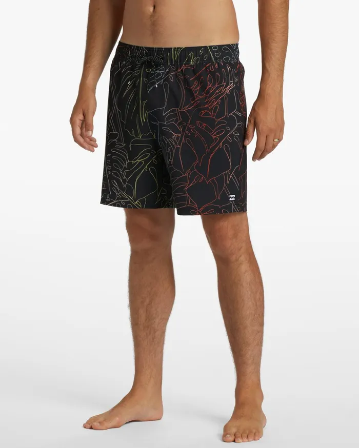 Billabong Sundays Layback 17quot Boardshorts Stealth Men Elastic Waist Boardshorts Billabong Sundays Layback 17quot Boardshorts Stealth Men Elastic Waist Boardshorts