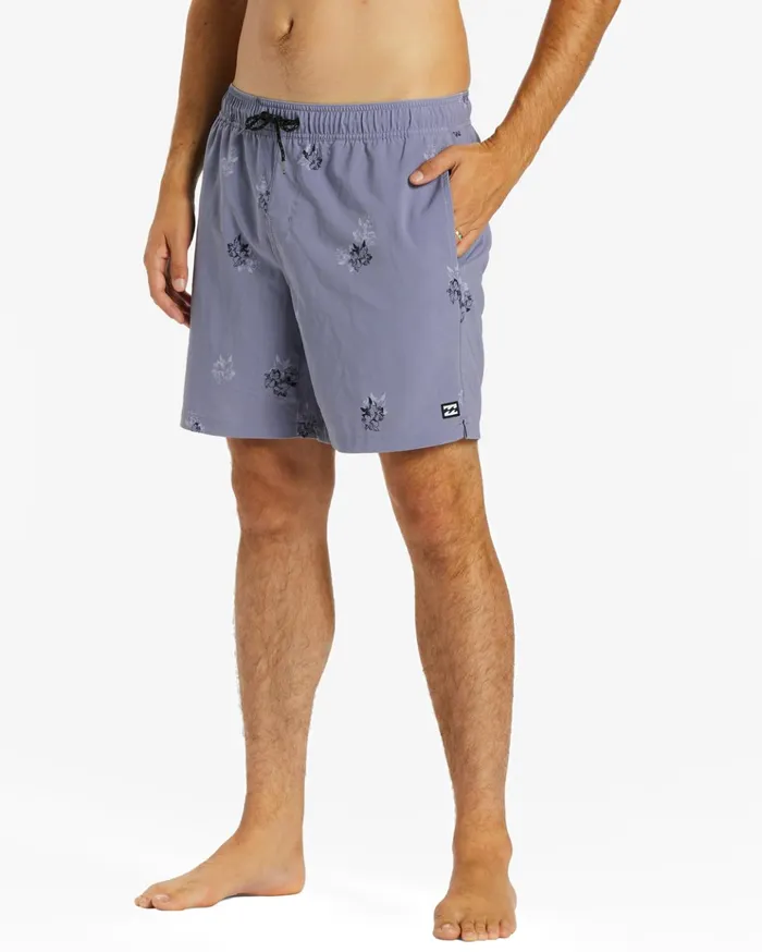 Billabong Sundays Layback Boardshorts 17quot Dusty Grape Men Elastic Waist Boardshorts Billabong Sundays Layback Boardshorts 17quot Dusty Grape Men Elastic Waist Boardshorts