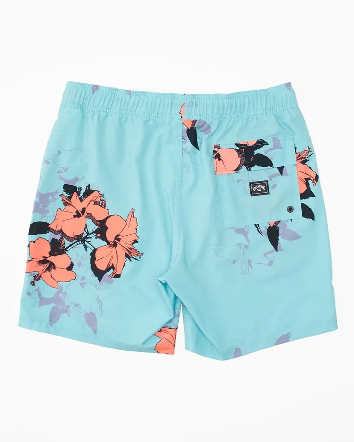 Billabong Sundays Layback Boardshorts 17quot Mist Men Elastic Waist Boardshorts Billabong Sundays Layback Boardshorts 17quot Mist Men Elastic Waist Boardshorts