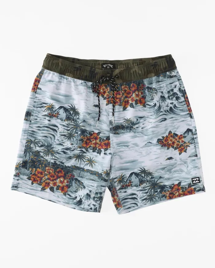 Billabong Sundays Layback Boardshorts 17quot Seafoam Men Elastic Waist Boardshorts Billabong Sundays Layback Boardshorts 17quot Seafoam Men Elastic Waist Boardshorts
