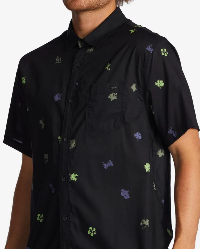 Billabong Sundays Mini Short Sleeve Shirt Black Men Shirts Billabong Sundays Mini Short Sleeve Shirt Black Men Shirts