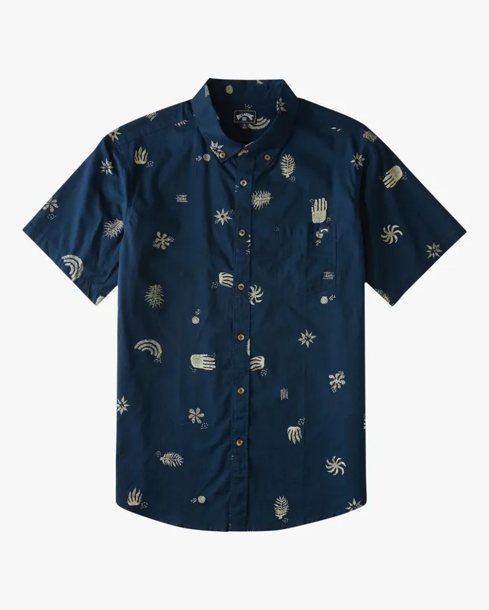 Billabong Sundays Mini Short Sleeve Shirt Indigo Men Shirts Billabong Sundays Mini Short Sleeve Shirt Indigo Men Shirts