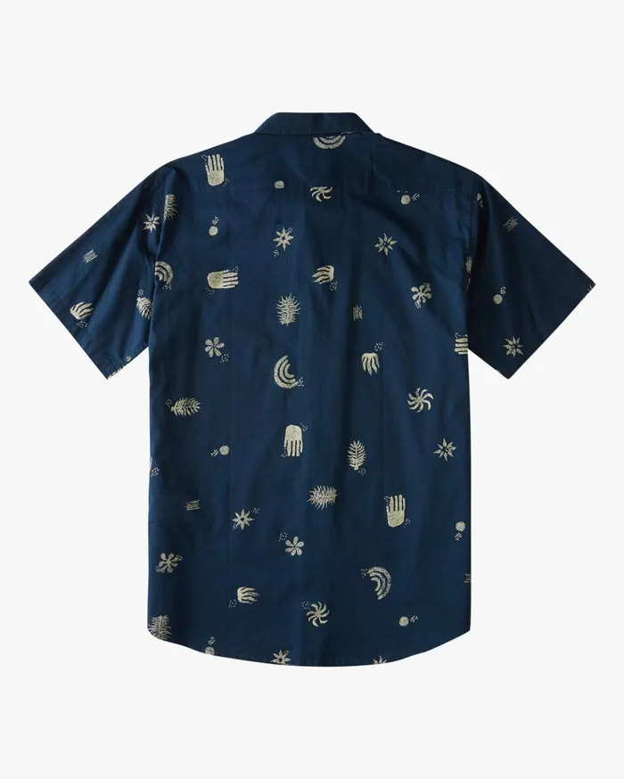Billabong Sundays Mini Short Sleeve Shirt Indigo Men Shirts Billabong Sundays Mini Short Sleeve Shirt Indigo Men Shirts