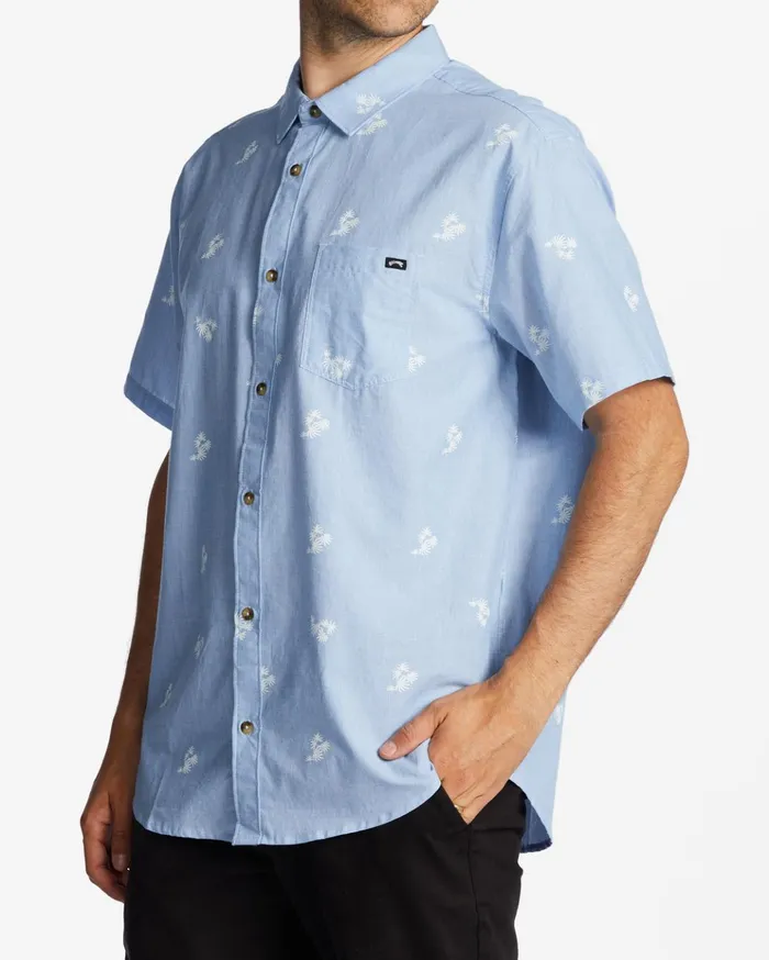Billabong Sundays Mini Short Sleeve Shirt Light Blue Men Shirts Billabong Sundays Mini Short Sleeve Shirt Light Blue Men Shirts