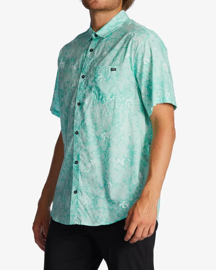 Billabong Sundays Mini Short Sleeve Shirt Mint Men Shirts Billabong Sundays Mini Short Sleeve Shirt Mint Men Shirts