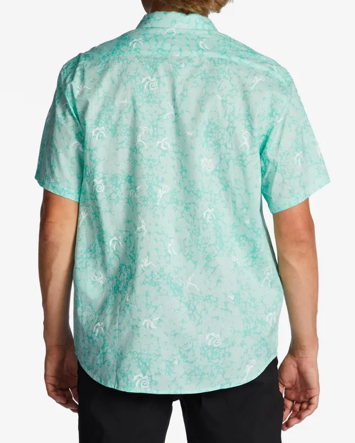 Billabong Sundays Mini Short Sleeve Shirt Mint Men Shirts Billabong Sundays Mini Short Sleeve Shirt Mint Men Shirts