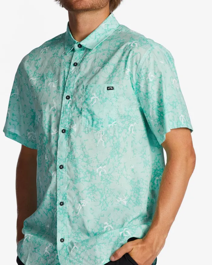 Billabong Sundays Mini Short Sleeve Shirt Mint Men Shirts Billabong Sundays Mini Short Sleeve Shirt Mint Men Shirts
