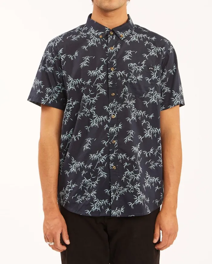 Billabong Sundays Mini Short Sleeve Shirt Navy Men Shirts