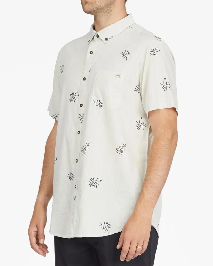 Billabong Sundays Mini Short Sleeve Shirt Oatmeal Heather Men Shirts Billabong Sundays Mini Short Sleeve Shirt Oatmeal Heather Men Shirts