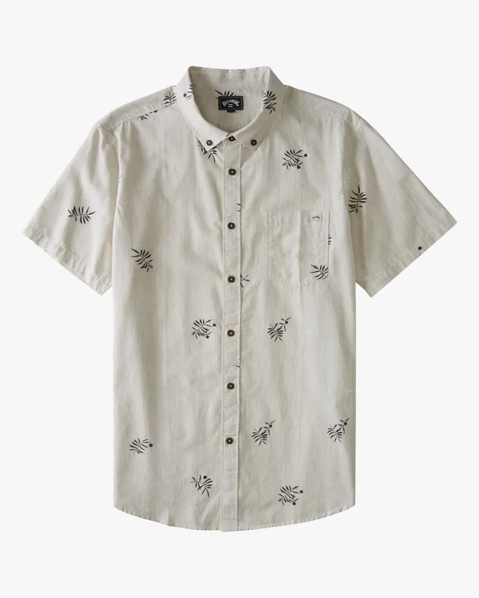 Billabong Sundays Mini Short Sleeve Shirt Oatmeal Heather Men Shirts Billabong Sundays Mini Short Sleeve Shirt Oatmeal Heather Men Shirts