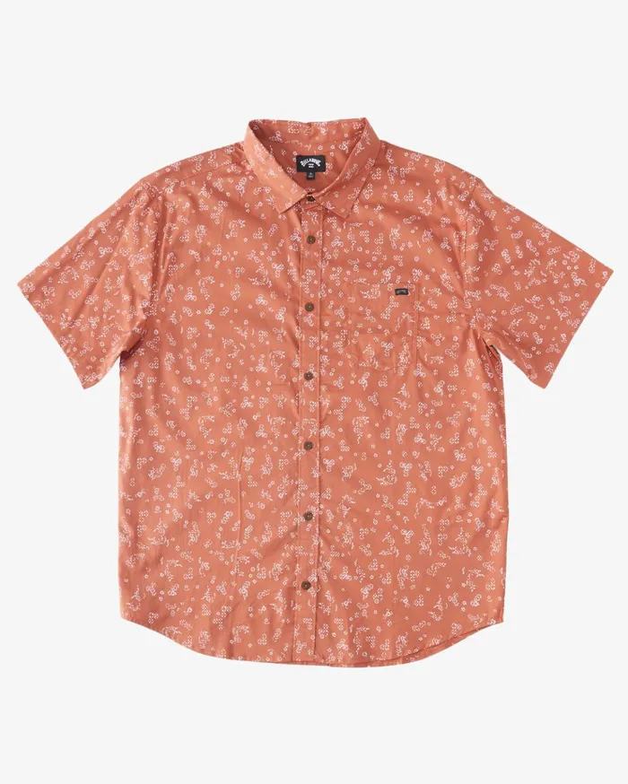 Billabong Sundays Mini Short Sleeve Shirt Red Clay Men Shirts Billabong Sundays Mini Short Sleeve Shirt Red Clay Men Shirts
