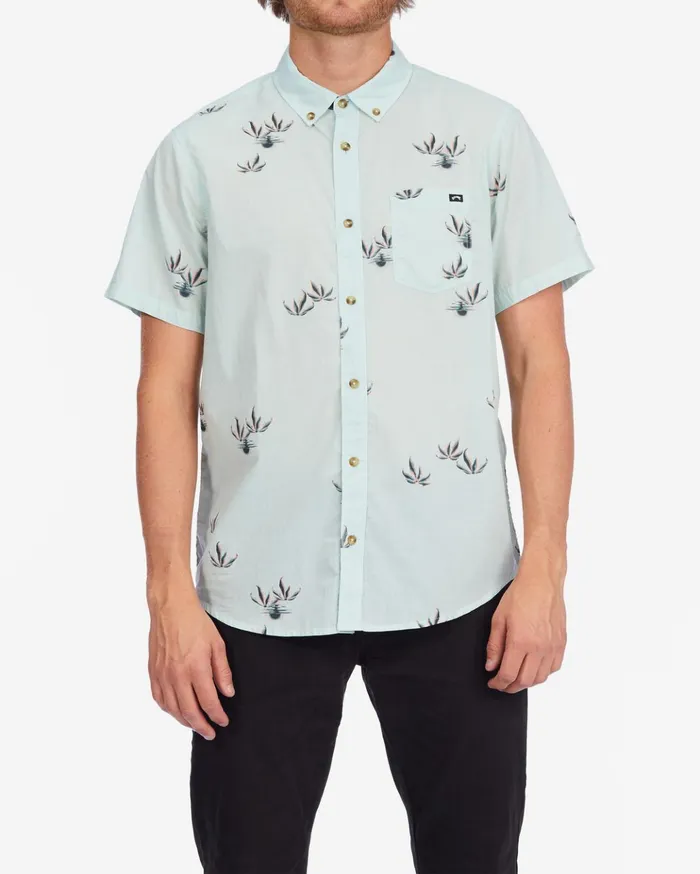 Billabong Sundays Mini Short Sleeve Shirt Seamist Men Shirts