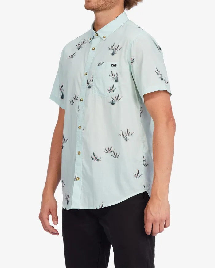 Billabong Sundays Mini Short Sleeve Shirt Seamist Men Shirts Billabong Sundays Mini Short Sleeve Shirt Seamist Men Shirts
