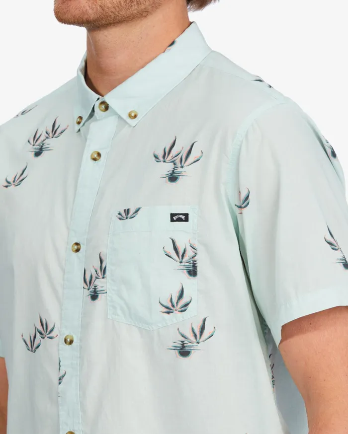 Billabong Sundays Mini Short Sleeve Shirt Seamist Men Shirts Billabong Sundays Mini Short Sleeve Shirt Seamist Men Shirts