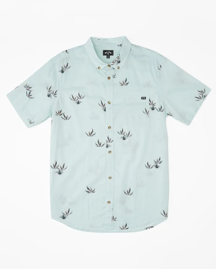 Billabong Sundays Mini Short Sleeve Shirt Seamist Men Shirts Billabong Sundays Mini Short Sleeve Shirt Seamist Men Shirts