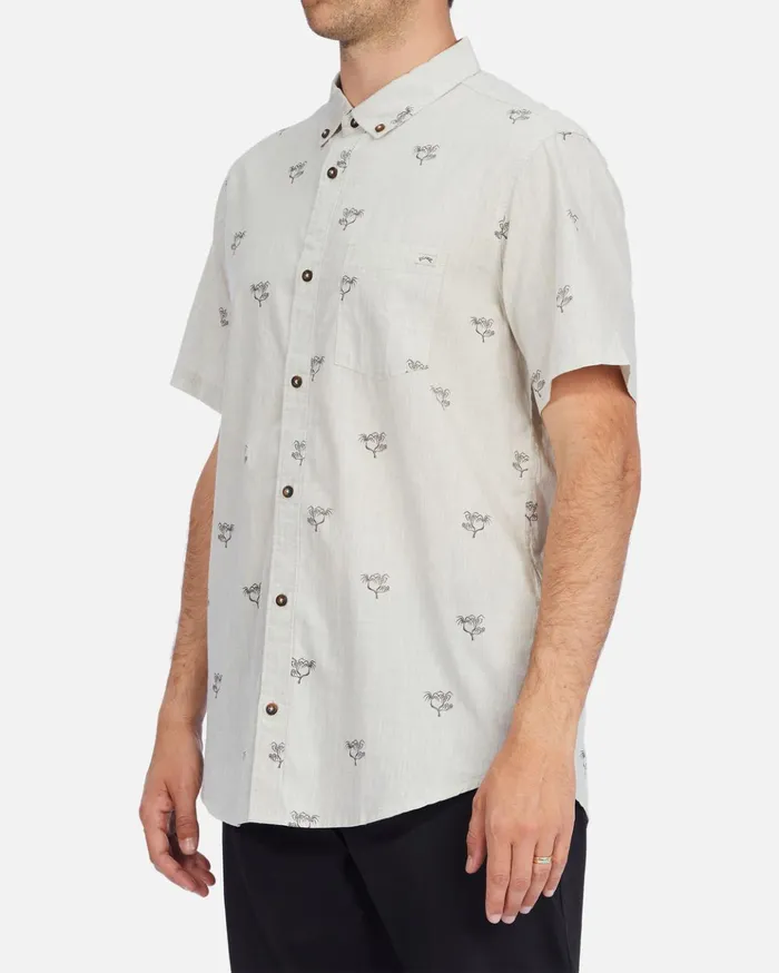 Billabong Sundays Mini Short Sleeve Shirt Stone Heather Men Shirts Billabong Sundays Mini Short Sleeve Shirt Stone Heather Men Shirts