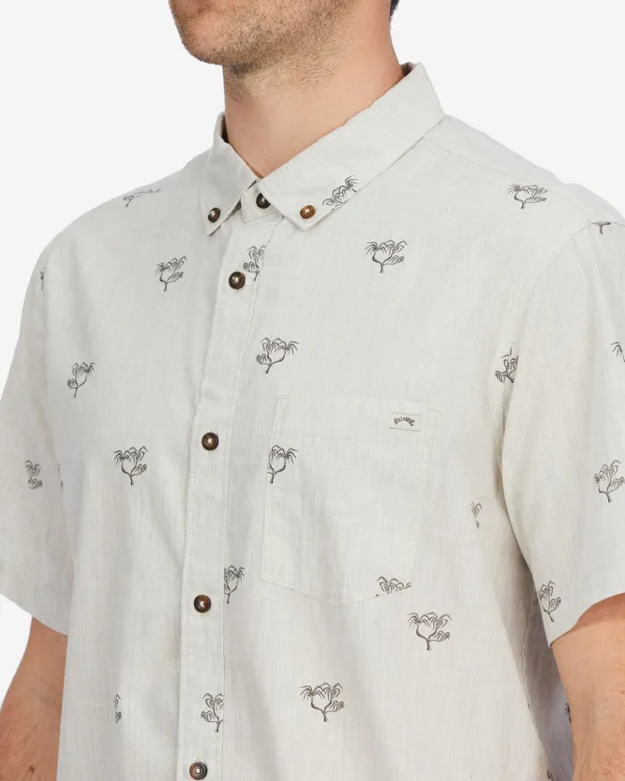 Billabong Sundays Mini Short Sleeve Shirt Stone Heather Men Shirts Billabong Sundays Mini Short Sleeve Shirt Stone Heather Men Shirts