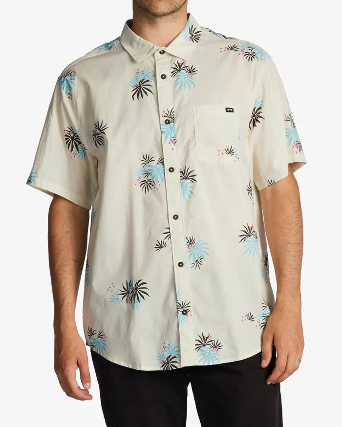 Billabong Sundays Mini Short Sleeve Shirt Stone Men Shirts