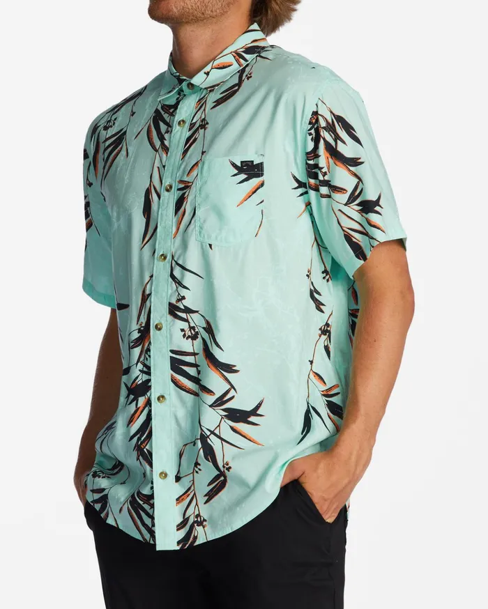 Billabong Sundays Short Sleeve Shirt Mint Men Shirts Billabong Sundays Short Sleeve Shirt Mint Men Shirts