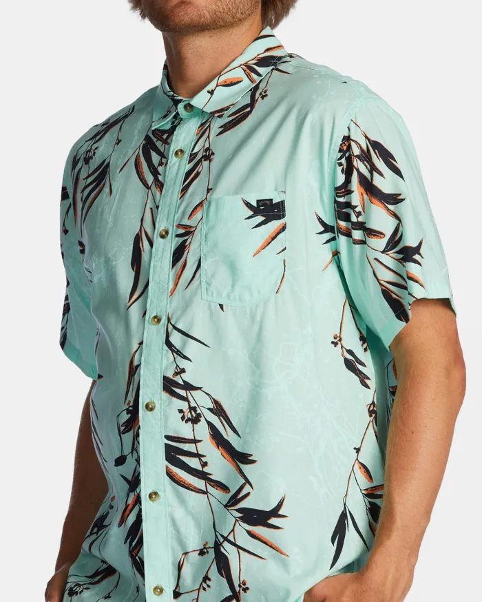 Billabong Sundays Short Sleeve Shirt Mint Men Shirts Billabong Sundays Short Sleeve Shirt Mint Men Shirts