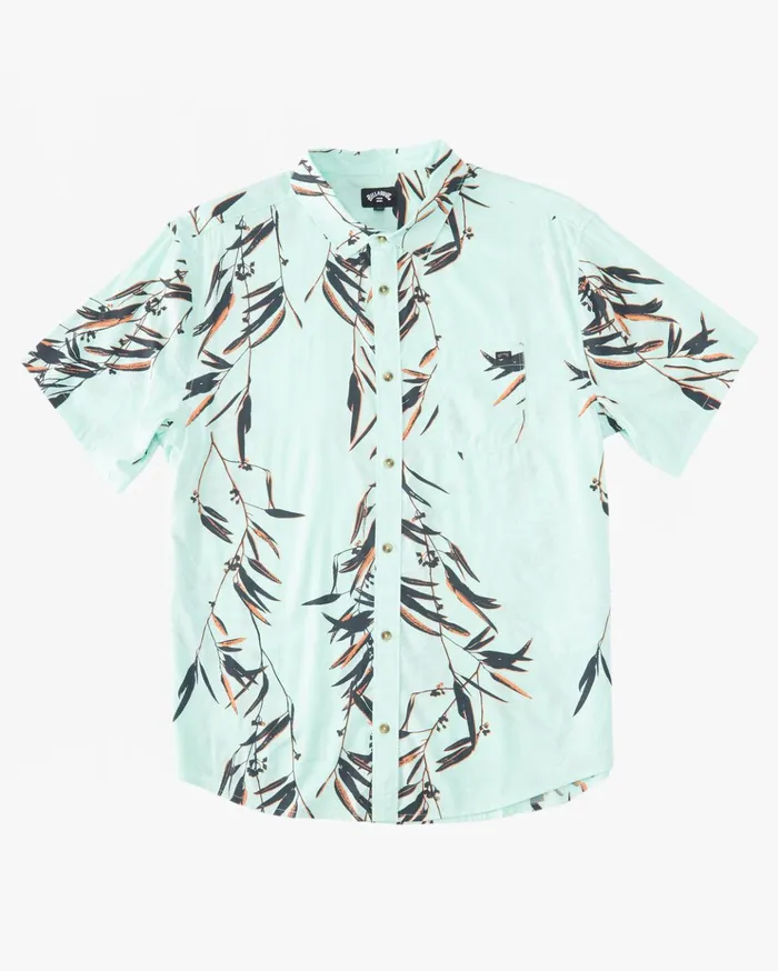Billabong Sundays Short Sleeve Shirt Mint Men Shirts Billabong Sundays Short Sleeve Shirt Mint Men Shirts