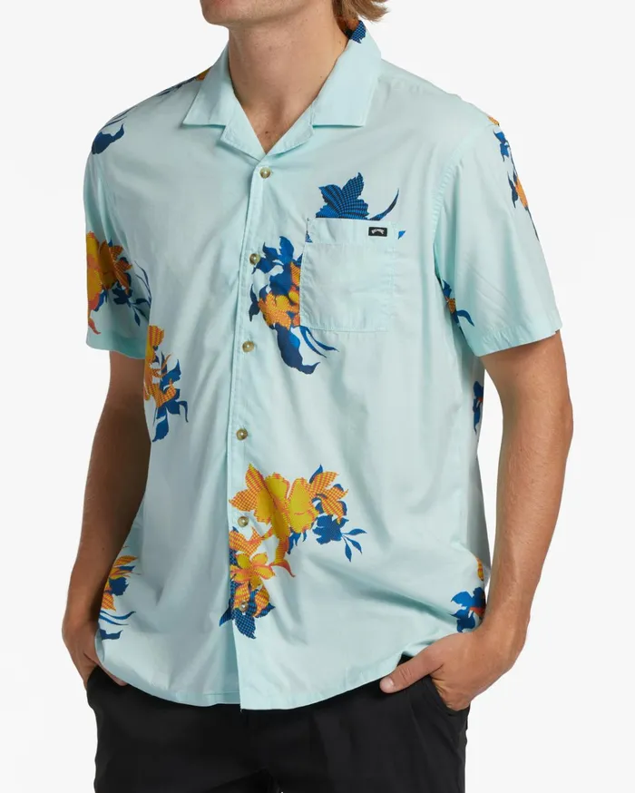 Billabong Sundays Vacay Short Sleeve Shirt Minty Men Shirts
