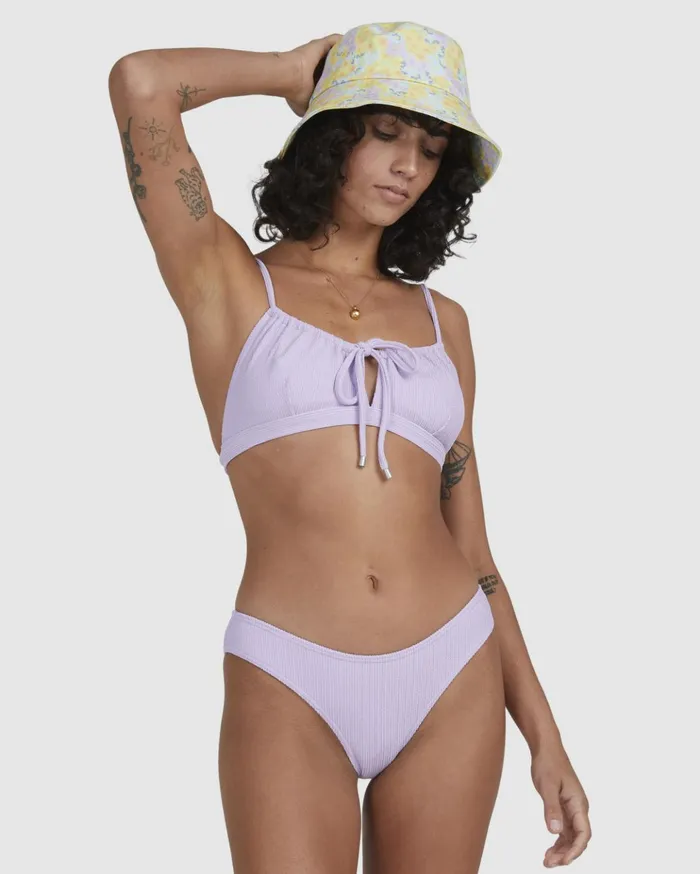 Billabong Sunrays Bondi Bikini Bottoms Lilac Women Solid Swimwear Billabong Sunrays Bondi Bikini Bottoms Lilac Women Solid Swimwear