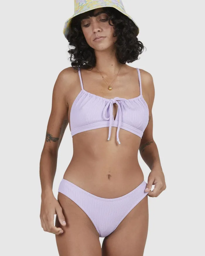 Billabong Sunrays Bondi Bikini Bottoms Lilac Women Solid Swimwear Billabong Sunrays Bondi Bikini Bottoms Lilac Women Solid Swimwear