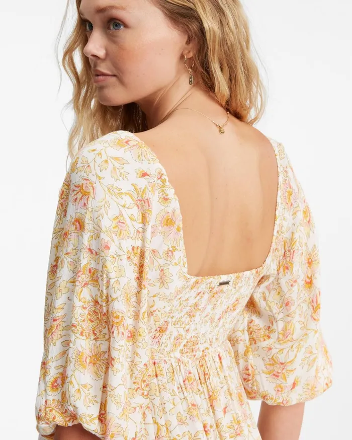 Billabong Swept Away Midi Dress WhiteMulti Women Dresses Billabong Swept Away Midi Dress WhiteMulti Women Dresses