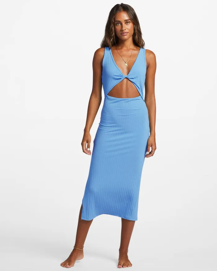 Billabong Take A Look Rib Knit Dress Blue Daze Women Dresses Billabong Take A Look Rib Knit Dress Blue Daze Women Dresses